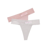 Panty Corte Laser Tipo Brasilera Con Encaje Paq x2