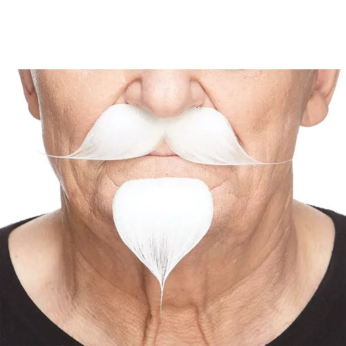 Bigotes Gris/Blanco
