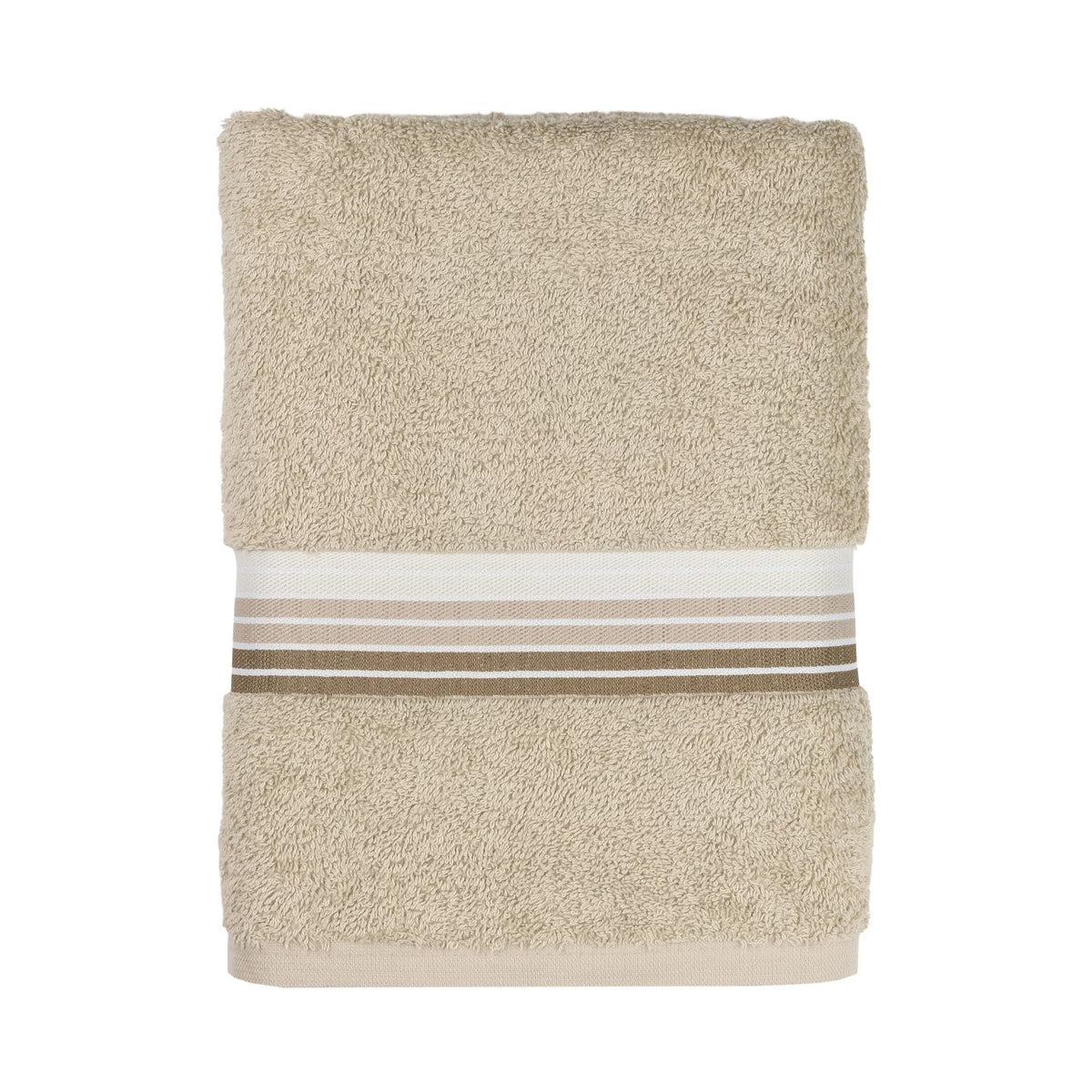 Bath Towel Ombre Stripe Valenjo Tan 27x52