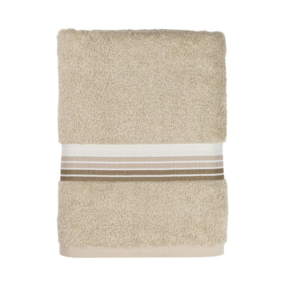 Bath Towel Ombre Stripe Valenjo Tan 27x52