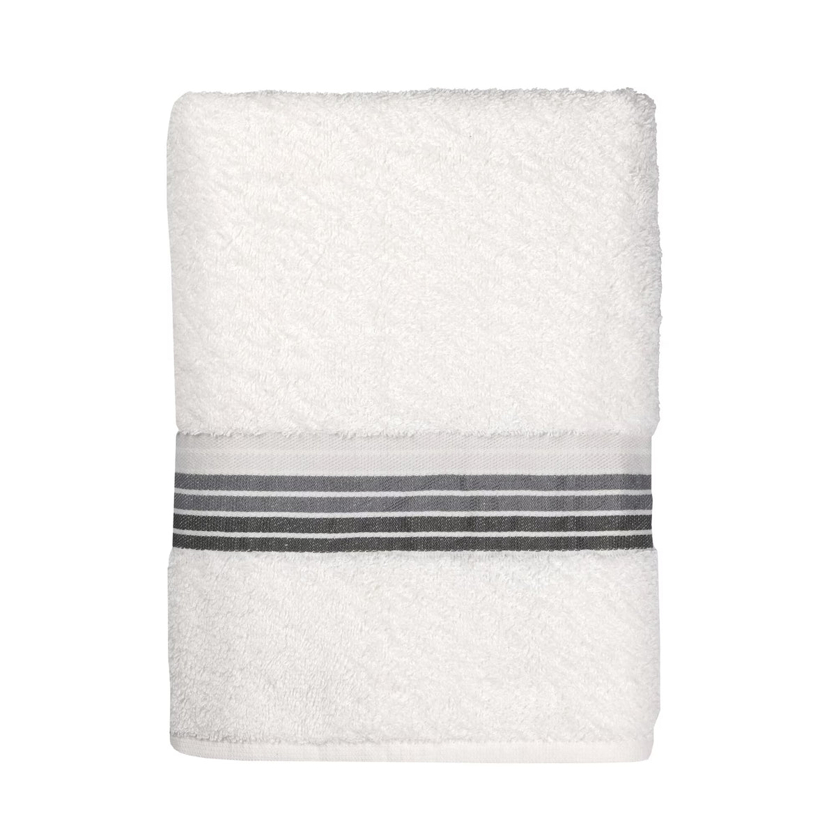 Toalla de Baño Ombre Rayas Blanca 27x52