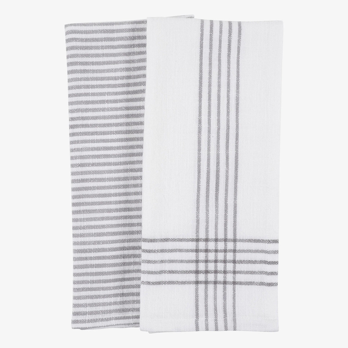 Monaco Washed Dish Towel Set of 2 -Frost Gray