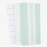 Monaco Terry Kitchen Towel Set of 3 - Mineral Green