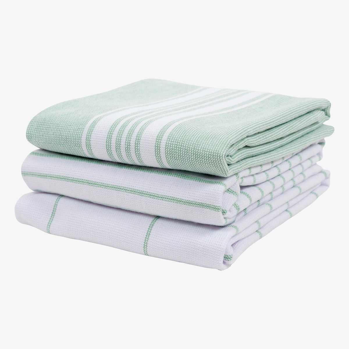 Monaco Terry Kitchen Towel Set of 3 - Mineral Green
