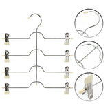 White/Chrome S/2 4-Tier Pant & Skirt Gel Hanger