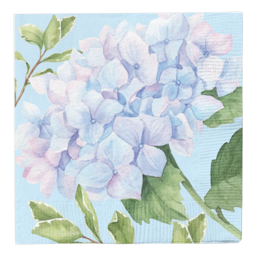 Hortensias de servilleta de cóctel