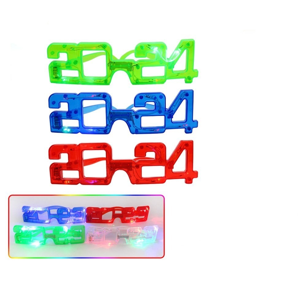 GAFAS DE AÑO NUEVO 2024 CON LUZ