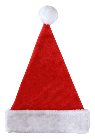 Gorro de Papá Noel de felpa estándar de 43 cm