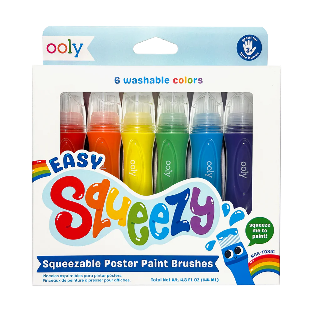Pinceles de pintura para pósteres exprimibles Easy Squeezy - Juego de 6