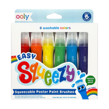 Pinceles de pintura para pósteres exprimibles Easy Squeezy - Juego de 6