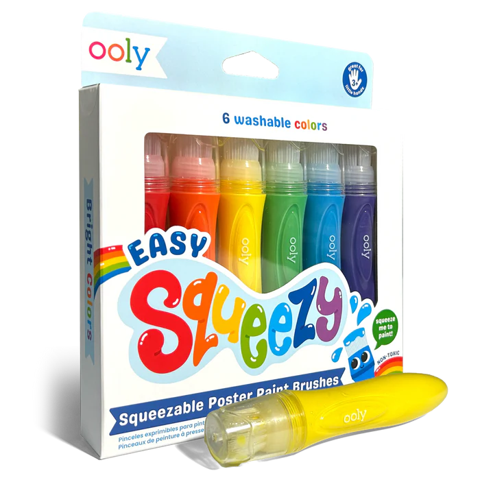 Pinceles de pintura para pósteres exprimibles Easy Squeezy - Juego de 6