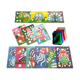 Set de arte con papel de aluminio Foil-tastic y para colorear - Animales increíbles