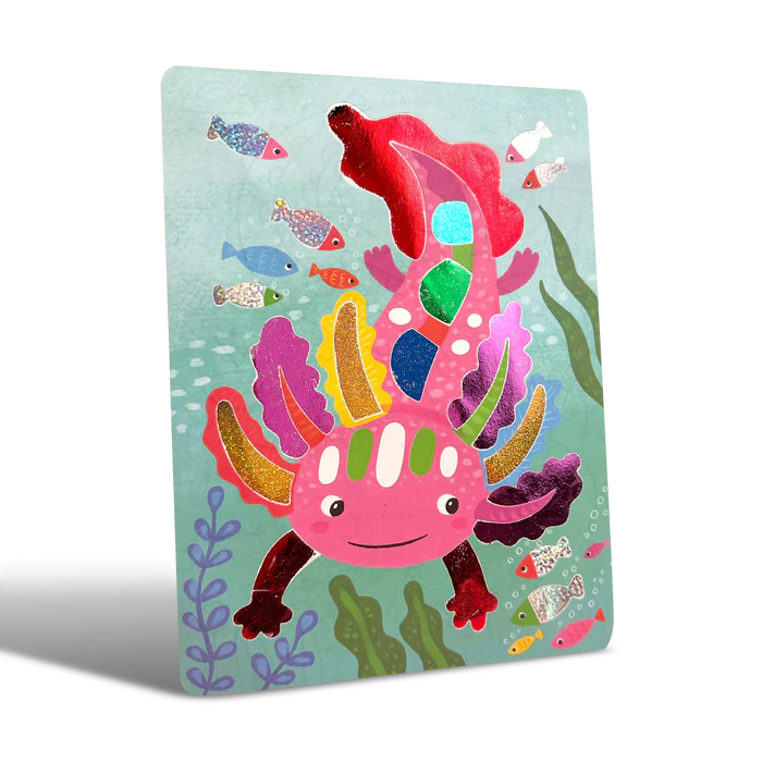 Set de arte con papel de aluminio Foil-tastic y para colorear - Animales increíbles
