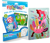 Set de arte con papel de aluminio Foil-tastic y para colorear - Animales increíbles