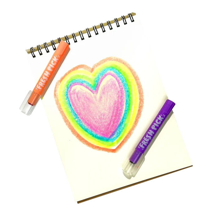 Crayones de gel con aroma a manzana Fresh Pick - Set de 6