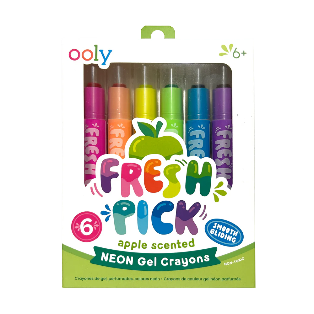 Crayones de gel con aroma a manzana Fresh Pick - Set de 6