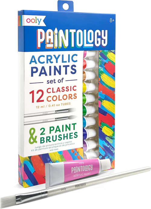 Acrylic Paint Set - Classic Colors - Set of 12