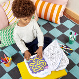 Activity Book - Games Coloring Stickers - Pets in Space
