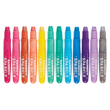 Rainbow Sparkle Metallic Watercolor Gel Crayons - Set of 12