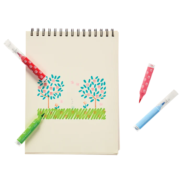 Rotuladores de doble punta con sello y pincel Stampables - Set de 18