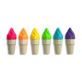 Rotuladores Fluorescentes Aromáticos Sweet Scoops - Juego de 6 unidades