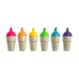 Rotuladores Fluorescentes Aromáticos Sweet Scoops - Juego de 6 unidades