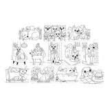 Hidden Pattern Coloring Activity Art Cards - Dog Days