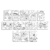 Hidden Pattern Coloring Activity Art Cards - Monster Aliens