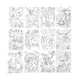 Hidden Pattern Coloring Activity Art Cards - Rainforest Fun