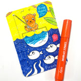 Hidden Pattern Coloring Activity Art Cards - Rainforest Fun