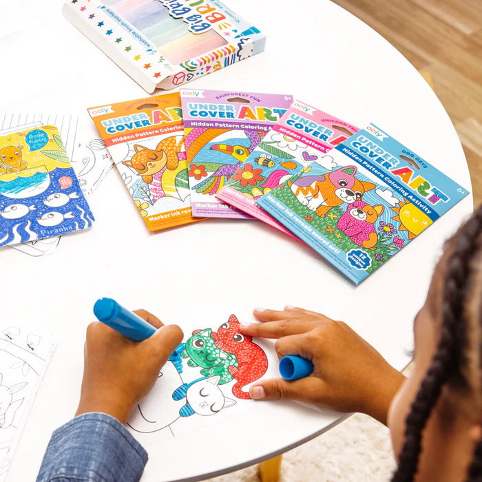 Hidden Pattern Coloring Activity Art Cards - Dog Days