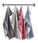 Juego de 2 agarraderas de chambray Strada - 20,32 cm x 20,32 cm - Azul