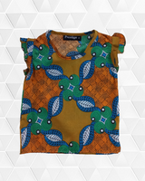 Blusa étnica negra para niña