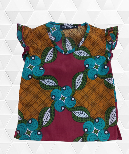 Blusa étnica negra para niña