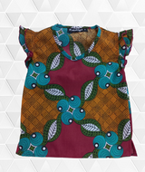 Blusa étnica negra para niña