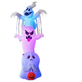 Inflable de Halloween de 3 metros con fantasmas superpuestos