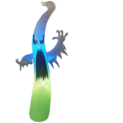 Fantasma inflable iluminado de 1,83 m de altura