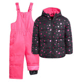 Foil Heart Snowsuit Ebony