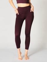 Rachel Ankle Legging Merlot - Gottex