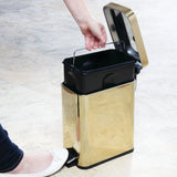 Rectangle Step Can 5L Brass