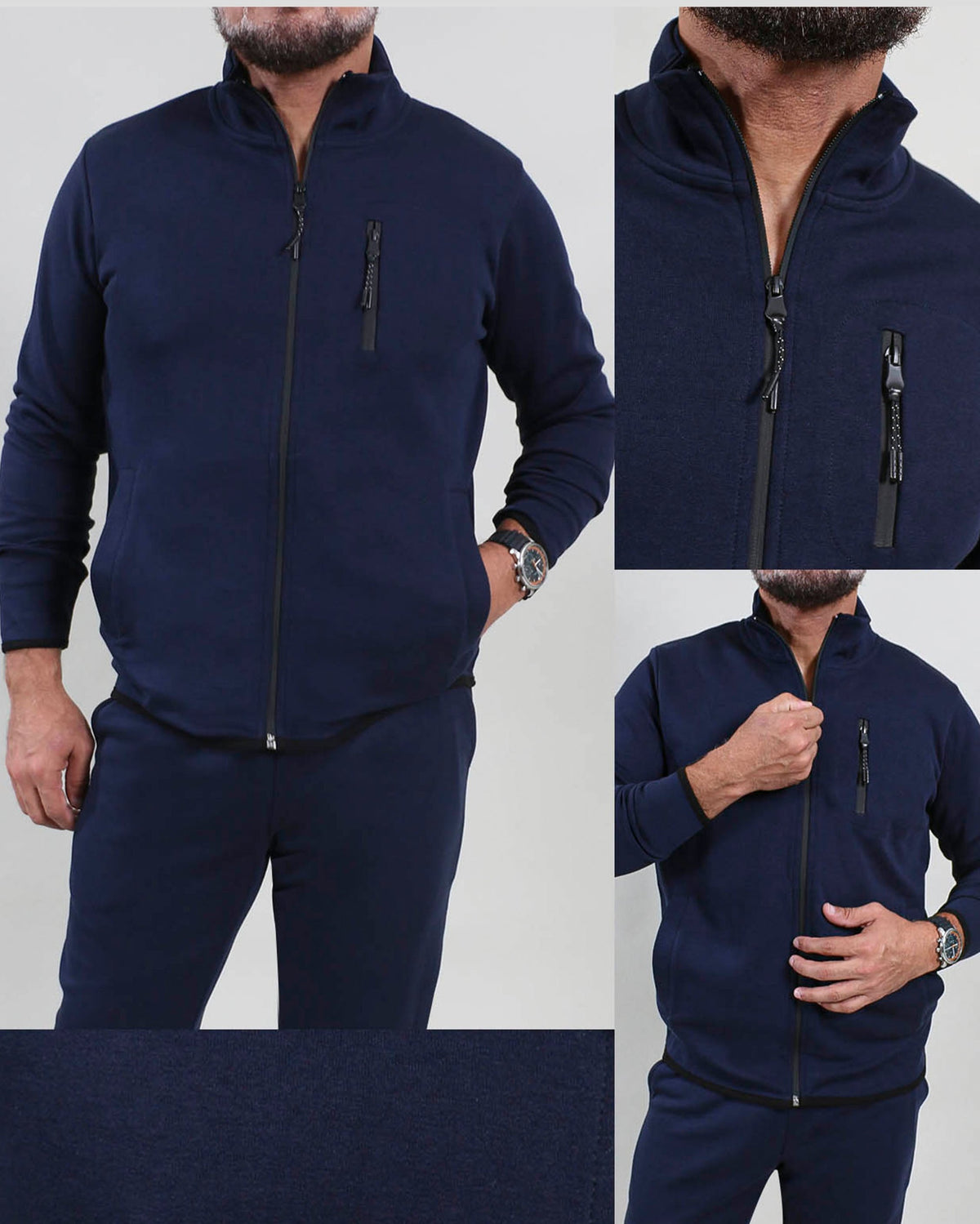 Men's Dark Blue Sport Sweater