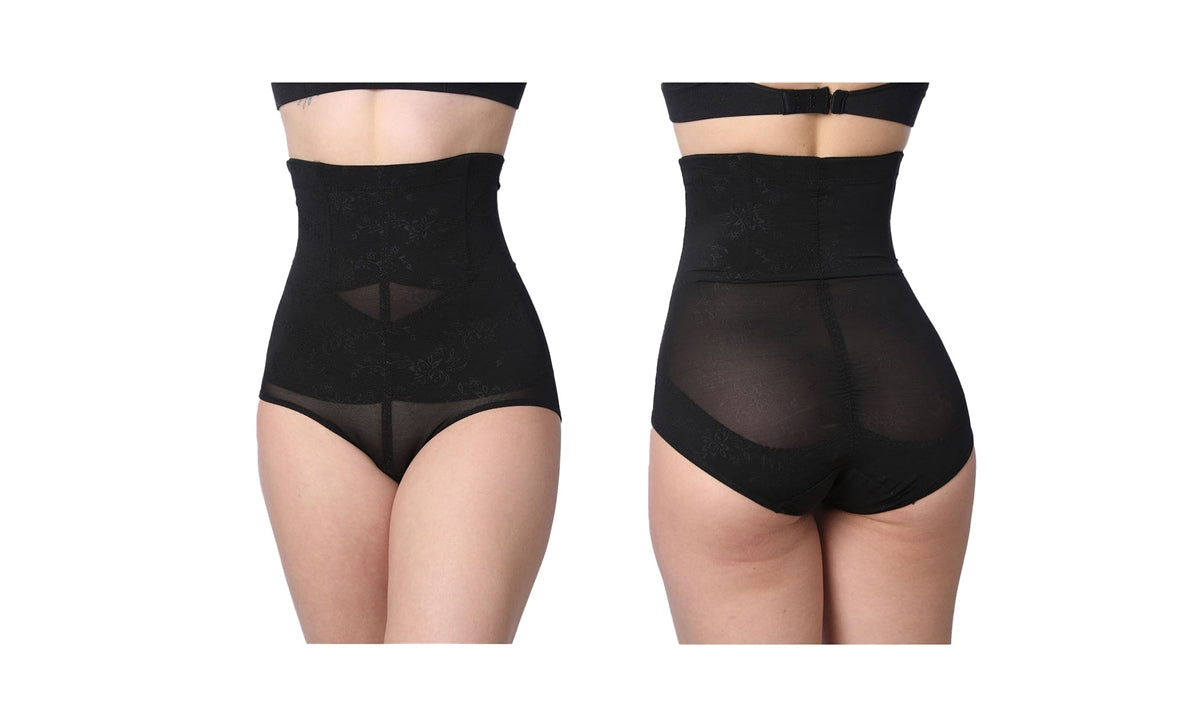 Faja Corta Reductora Glúteos Control Moderado Firme Negro
