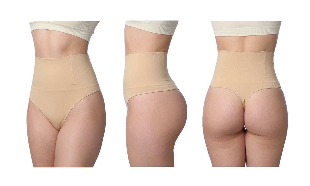 Braga con control de abdomen tipo tanga de faja