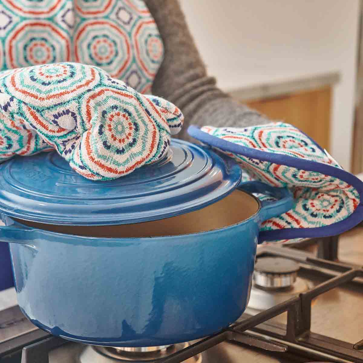 Manopla de horno hipnótica arándano