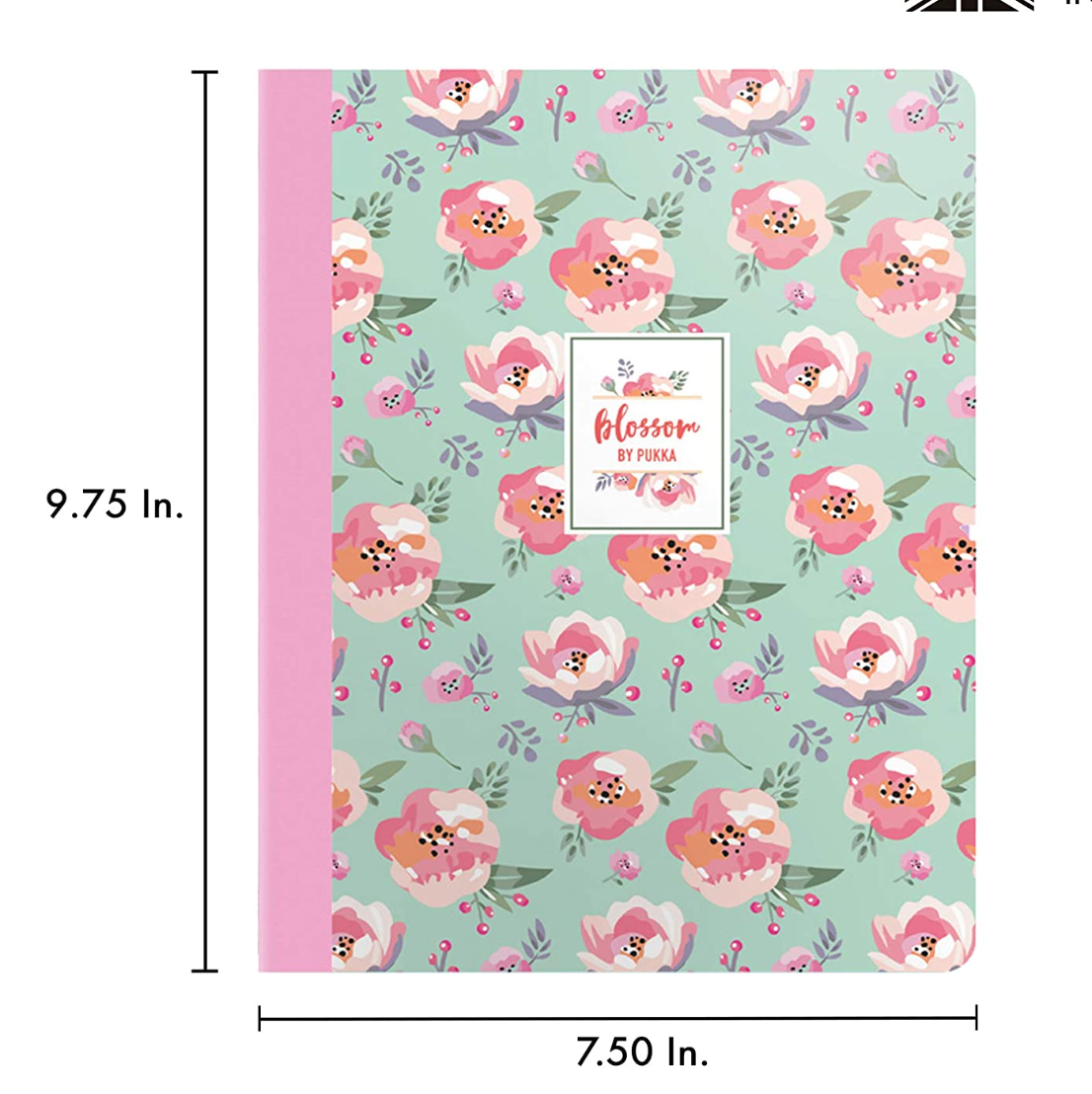 Cuaderno de composición rosa Blossom