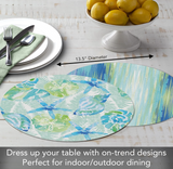 Mantel Individual Redondo Reversible Isla Mona