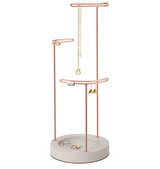 Soporte para joyas Tesora con base de hormigón