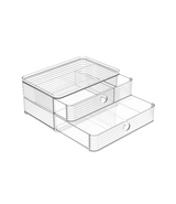 Organizador transparente de 2 cajones
