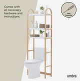 BELLWOOD OVER THE TOILET SHELF WHITE/NATURAL