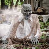 Decoración de zombi gaseoso animado de 60 cm para el suelo
